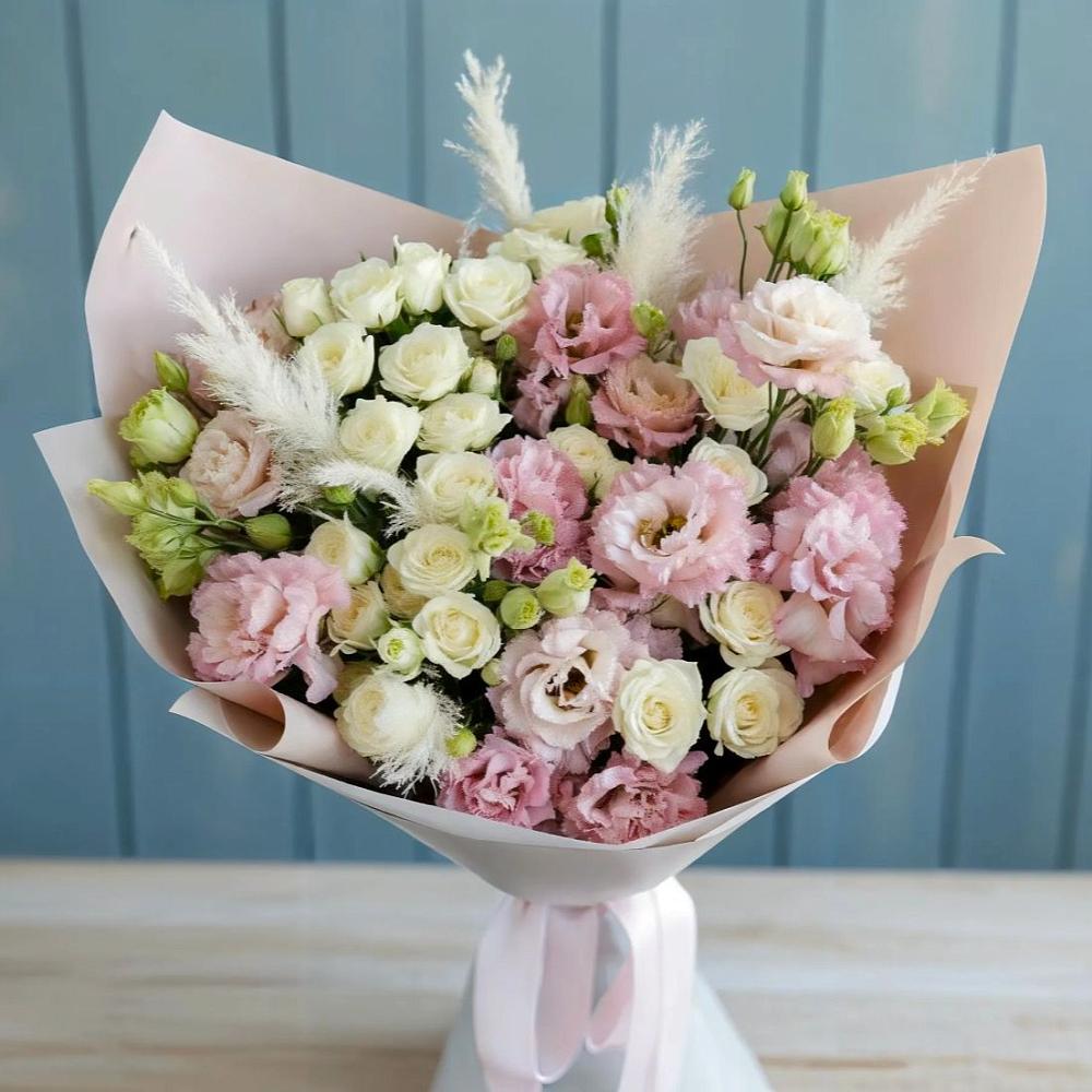 Букет цветов из: Альстромерии и Розы в Нерехте