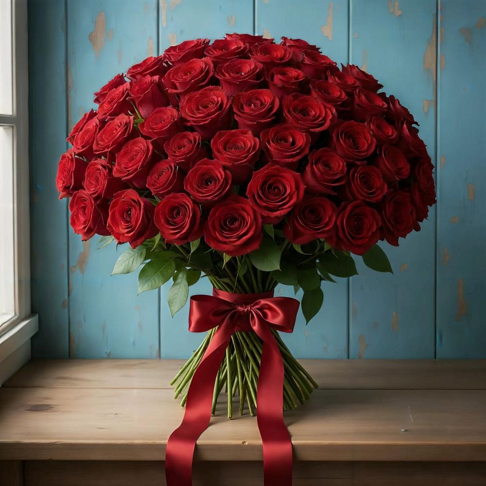 Букет Красные розы Блэк Меджик в Нерехте