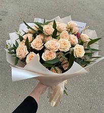Букет Кремовые розы Латте в Нерехте