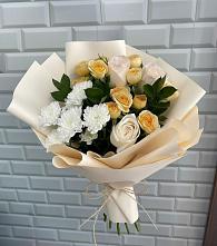 Букет цветов из:  Розы и Хризантемы в Нерехте