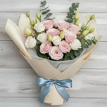 Букет цветов из:  Лизиантусы в Нерехте