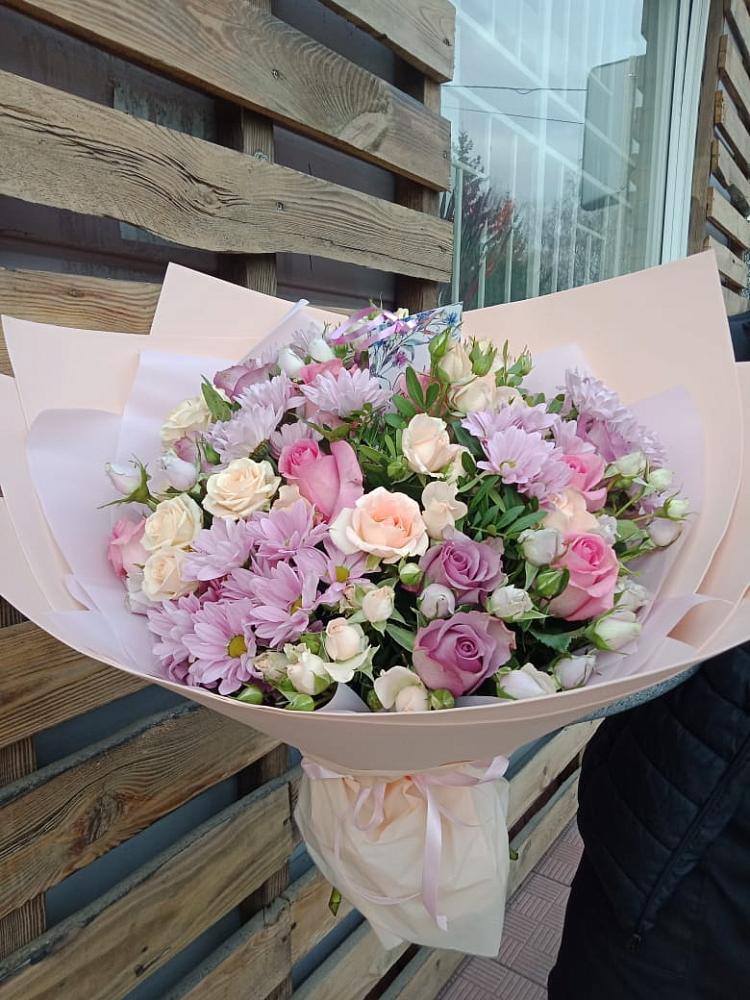 Букет цветов из: Розы и Хризантемы в Нерехте