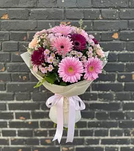 Букет цветов из:  Герберы и Хризантемы в Нерехте