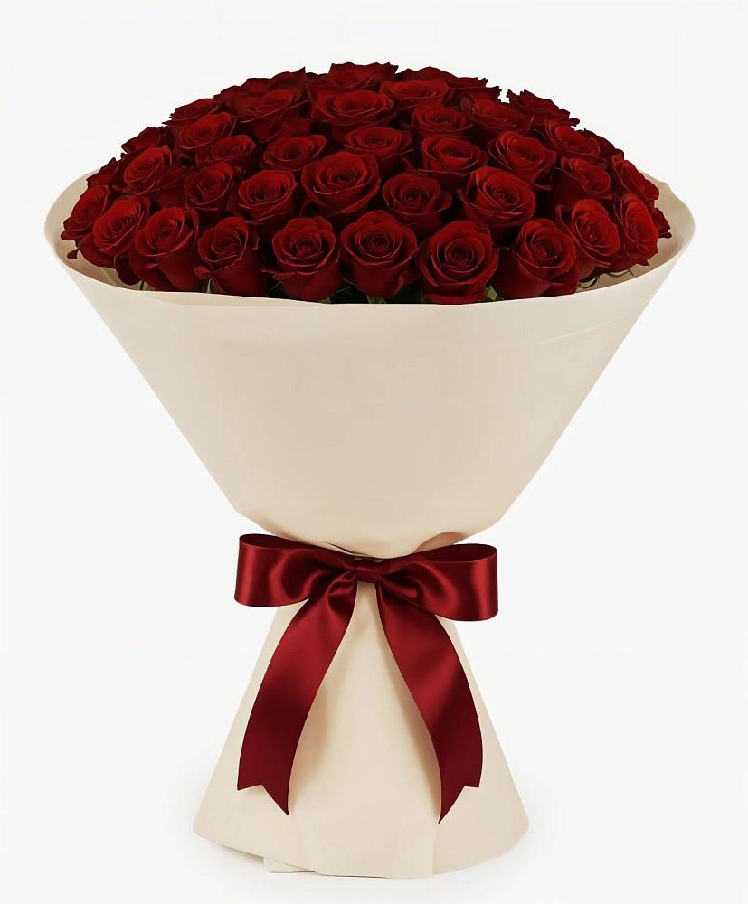 Букет 101 Бордовая роза Блэк Бакарра в Нерехте