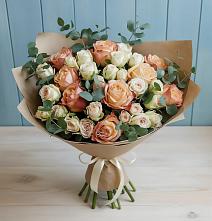 Букет цветов из:  Альстромерии и Розы #REPLACE_PRED# Нерехте